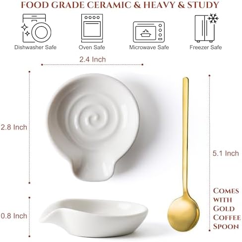 Coffee Spoon Rest for Coffee Bar Accessories Ceramic Coffee Spoon