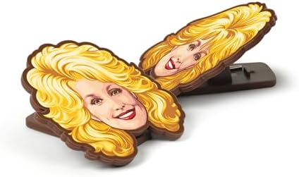 Dolly Parton Bag Clips, Set of 4, BPA-Free Plastic