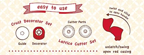 Talisman Designs Pastry Wheel Decorator & Cutter Set | Dishwasher Safe
