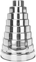 9 Pcs Cake Pans Stainless Steel 4 Inch 6 Inch 7 Inch 8 Inch 9 Inch