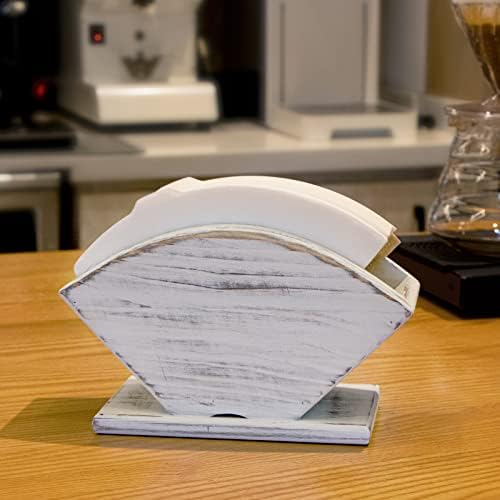ANBOXIT Coffee Filter Holder, Farmhouse White