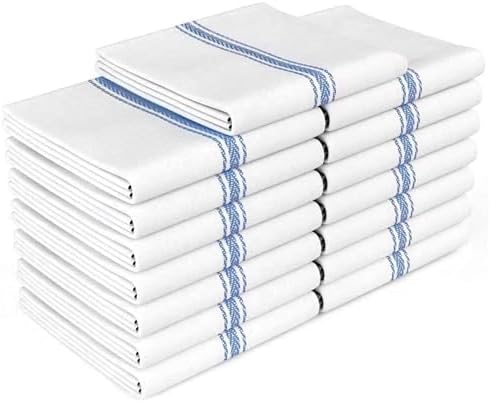 Zeppoli Classic Dish Towels - 15 Pack - 14" by 25" - 100% Cotton