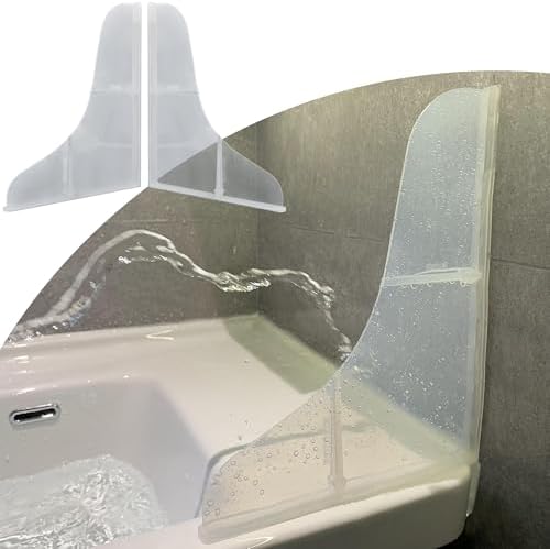 Mofason Silicone Shower Splash Guard - Bathtub Corner Water Guard