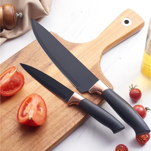 Kitchen Cooking Utensils and Knife Set with Holder Block, 19 Pieces