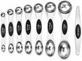 Magnetic Measuring Spoons Set, 9-Piece Stainless Steel Measuring Spoon