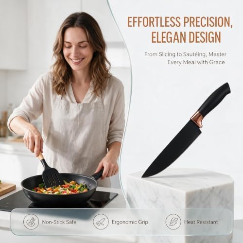 19-Piece Silicone Skitchen Utensils Set, Heat-Resistant Nonstick