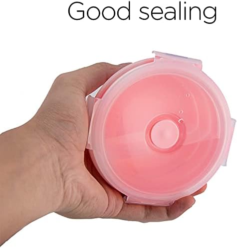 Luter 2 Pieces Collapsible Dog Bowls Silicone Food Water Travel