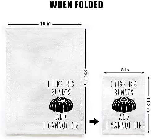 Miracu Funny Kitchen Towels Sets of 4, Flour Sack Dish Towels Kitchen