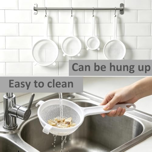 4 Pcs Plastic Nylon Fine Mesh Strainer Set