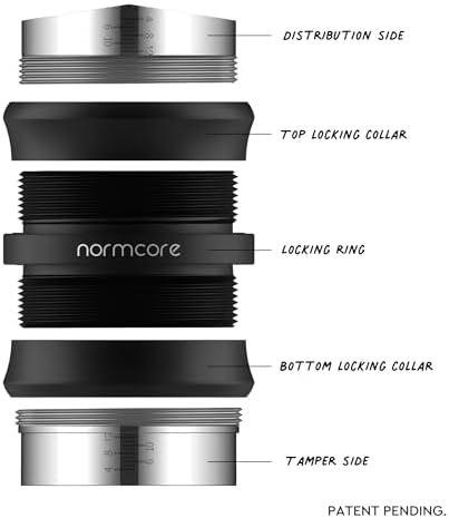 Normcore 58.5mm 2-in-1 Coffee Distributor & Tamper, Dual-Head Espresso