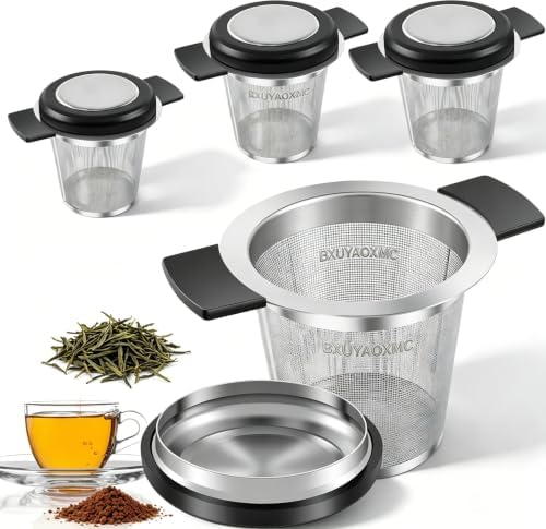 4 Pack Tea Infuser for Loose Leaf Tea, Food-Grade 304 Stainless Steel