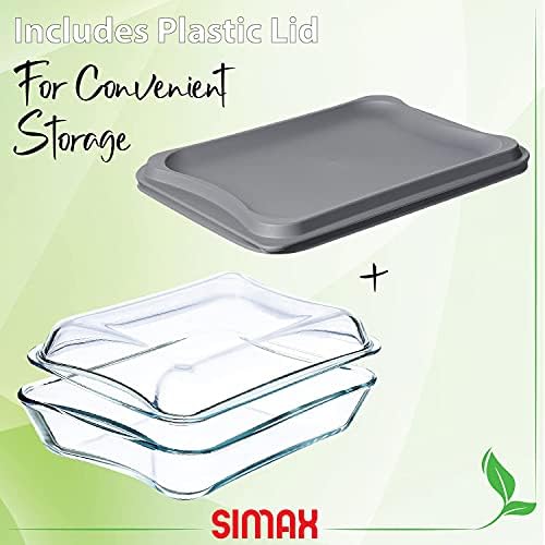 Simax Exclusive 2.6-Quart Clear Glass Roaster