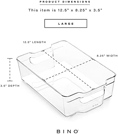 BINO | Stackable Storage Bins, Large - 4 Pack | The Stacker Collection