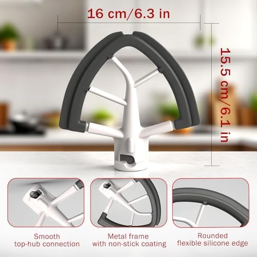 3-Piece Stainless Steel KitchenAid Mixer Attachment Set for 4.5-5Qt