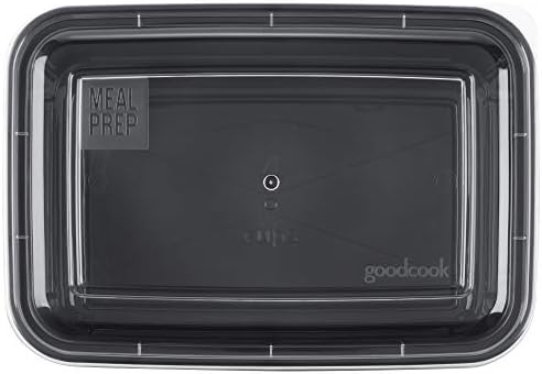 GoodCook Meal Prep Containers, Single Compartment, BPA-Free Reusable