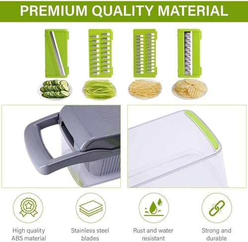 12-in-1 Vegetable Chopper with Storage Container