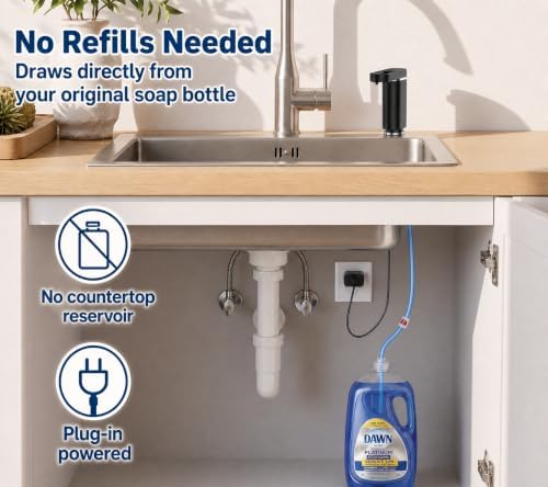 APEKX Touch-Free Automatic Dish Soap Dispenser
