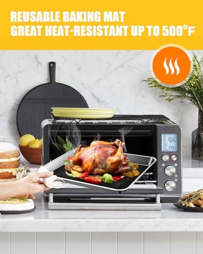 130PCs Paper Liners and 4PCs Teflon Mats Compatible with Breville