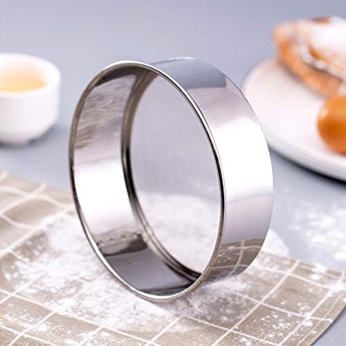 2 Pack Flour Sifter,Stainless Steel Fine Mesh Strainers Flour Sieve,60