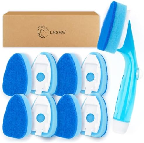 Dishwand Set with 9 Sponge Refills, Soap Dispensing Dish Brush