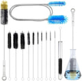 12 Pack Glass Tube Pipe Cleaner Brush Set, for Cleaning Long Neck