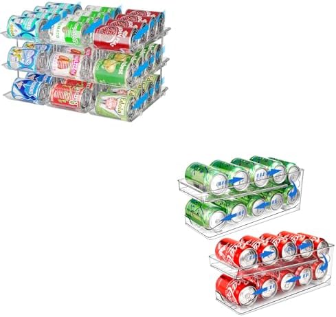 Stackable 3 Tiers Can Organizer Pantry, 2 Pack