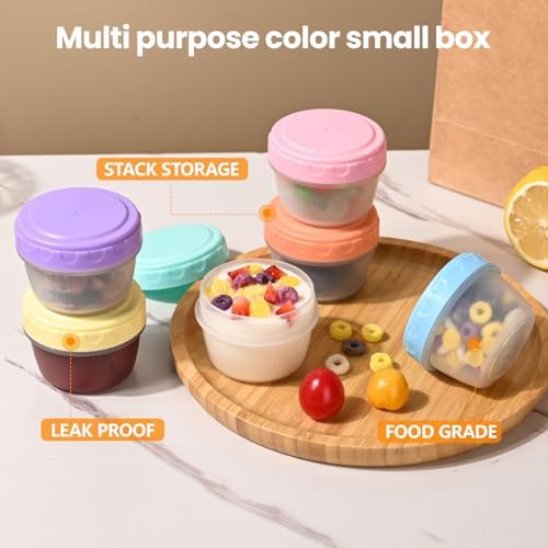 RXRRXR 12 Pack Salad Dressing Containers To Go 2.7 oz Small Condiment