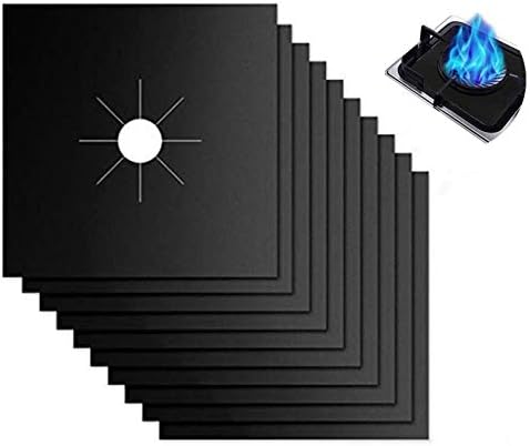 Forlivese Reusable Gas Stove Burner Covers -10 Pack Non-Stick Stovetop