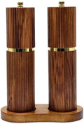 8 Inch Wooden Salt and Pepper Grinder Set
