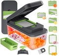 Ibergrif Veggie Chopper, 7 Blades Vegetable Chopper with Container, Onion Potato Food Fruit Slicer and Cutter, Stainless Steel, Dishwasher Safe,Mandoline Slicer & Kitchen Gadgets