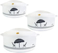 Cello Chef Super 3-Piece Insulated Hot Pot Casserole Set, White