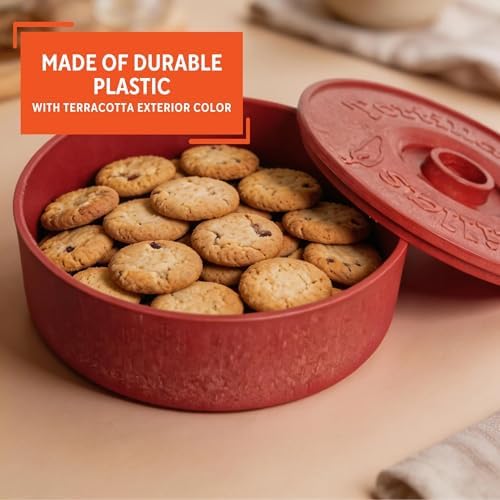 IMUSA 8 Inch Tortilla Warmer Microwave Safe, Terracotta
