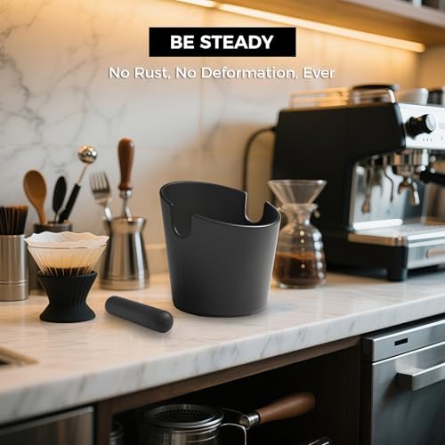 CHULUX Knock Box for Espresso – 5 Inch Silicone Coffee Grounds