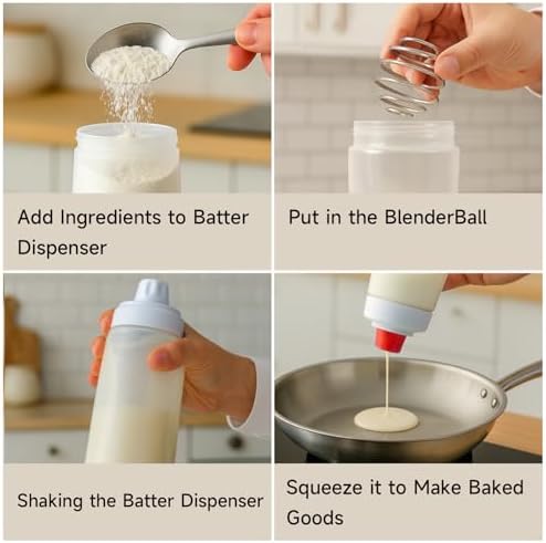 Pancake Batter Dispenser with BlenderBall