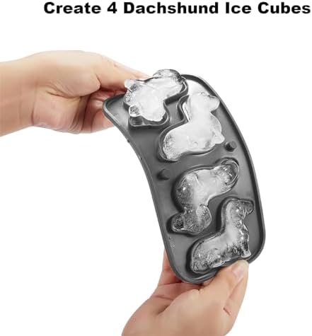 Nax Caki 3D Dachshund Dog Ice Cube Mold Fun Shapes, Dachshund Gifts