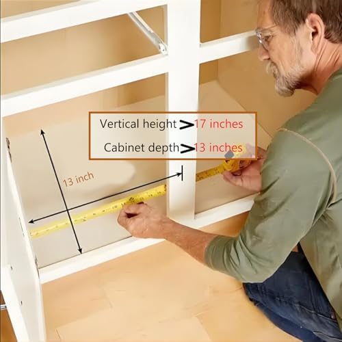 6 Tier Wood Cabinet Vertical Tray Dividers, 16.73in x14.13in x12.4in