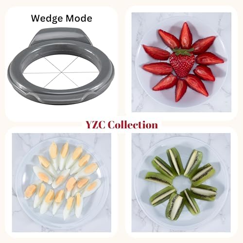 YZC Egg Slicer For Hard- Boiled Eggs - Multipurpose Strawberry Slicer