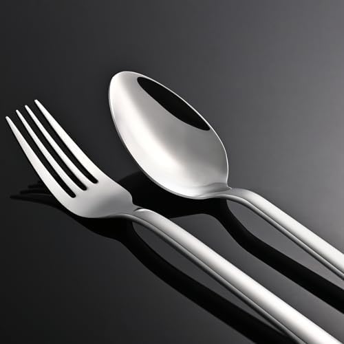 KINGSTONE Silverware Set, 20 Piece Flatware Cutlery Set for 4, 18/10