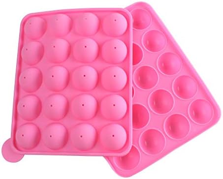 WARMBUY 20 Cavity Silicone Cake Pop Mold Lollipop Baking Tray with