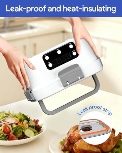 Cordless Electric Lunch Box, 6.7 Cups, White