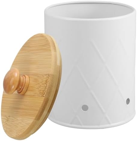 Uonlytech Potato and Onion Storage Bin with Ventilated Lid, Small