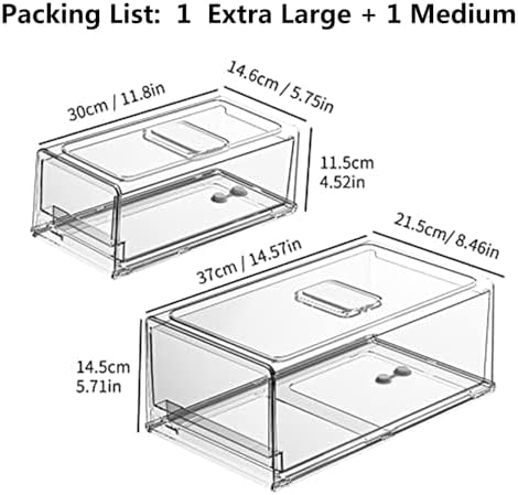 YekouMax Pantry Organizers and Storage Bins, Refrigerator Organizer