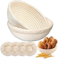 Banneton Bread Proofing Basket Set of 2, 9 Inch