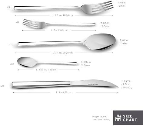 Karaca Tivoli Silverware Set For 6, 30-Piece Everyday Flatware Set