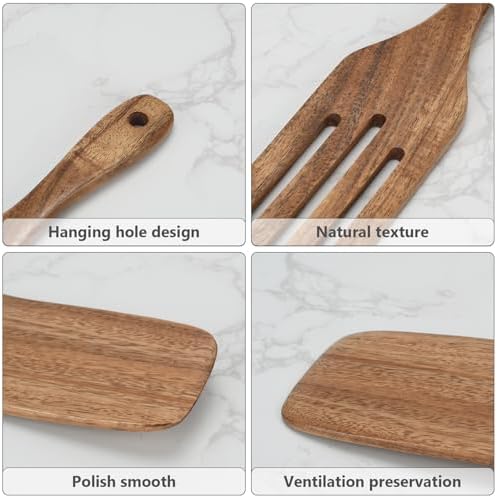 4-Piece Wooden Spurtle Utensil Set