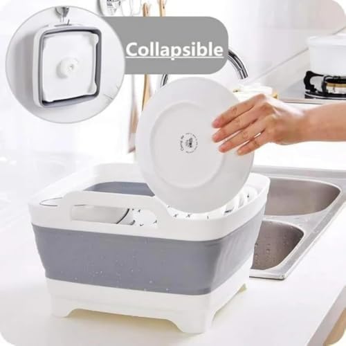 3-piece folding washbasin set, foldable dishwasher basin, space-saving