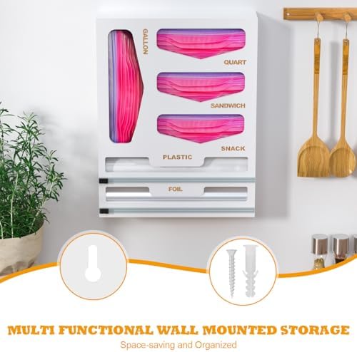 DALSHABET Bamboo Bag Organizer with Magnetic Closure, 6 In 1 Kitchen