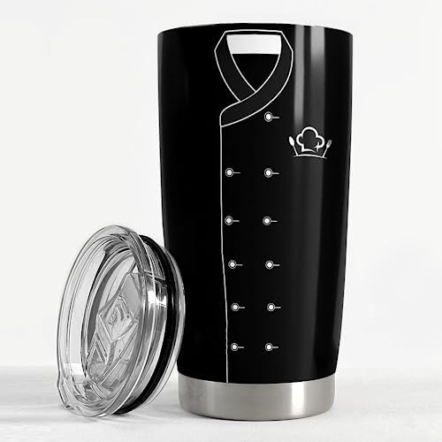 Gifts for Women Men Chef Tumbler 20oz Chef Stainless Steel Insulated