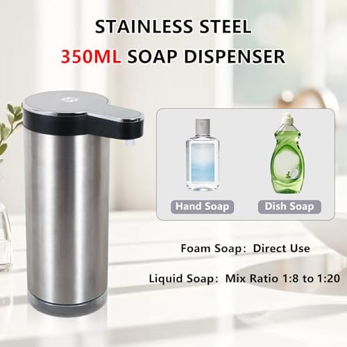 Automatic Foaming Soap Dispenser, Wall Mounted/Countertop Touchless