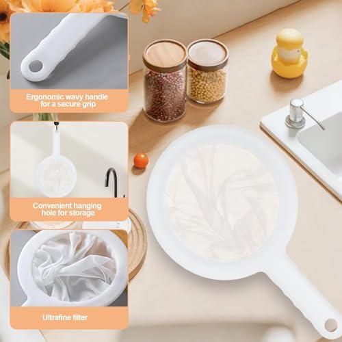 Ultra-Fine Nylon Mesh Strainer- Mini Kitchen Colander for Coffee